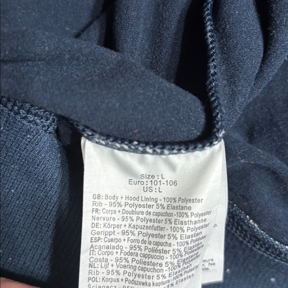 Bench Dark Blue Zip Up Hooded Jacket - Picture 7 of 10